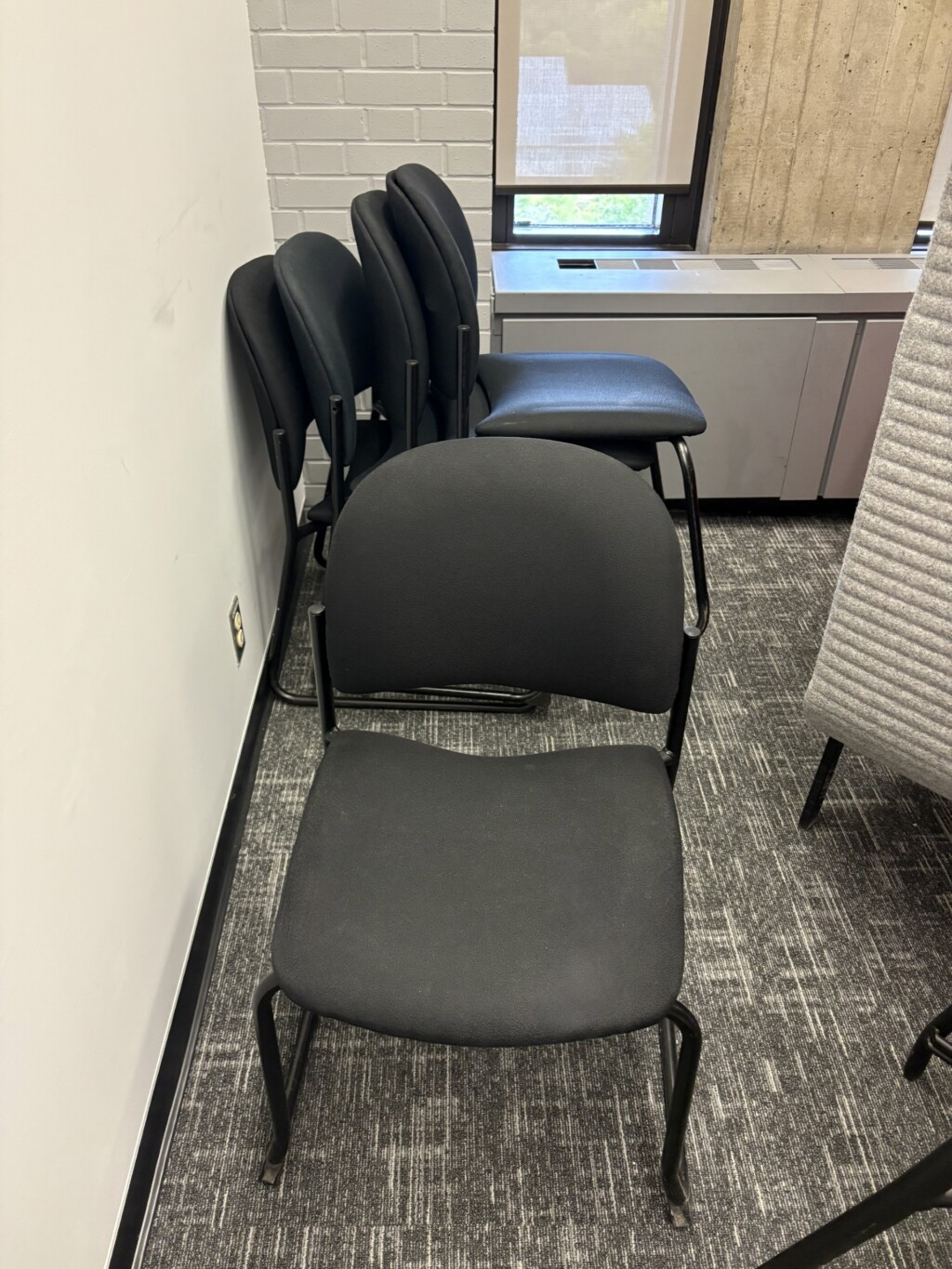 5 stationary chairs