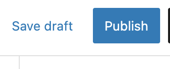 Save draft and Publish buttin
