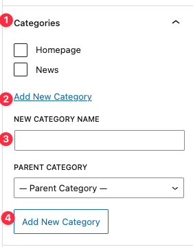 How to add a new category