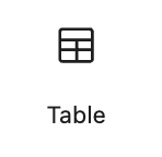 Add table block