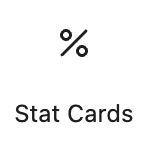 Add stat cards