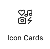 Icon cards