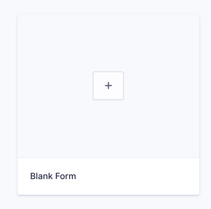 Blank form