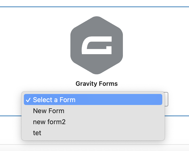 Select form