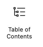 Table of Contents block