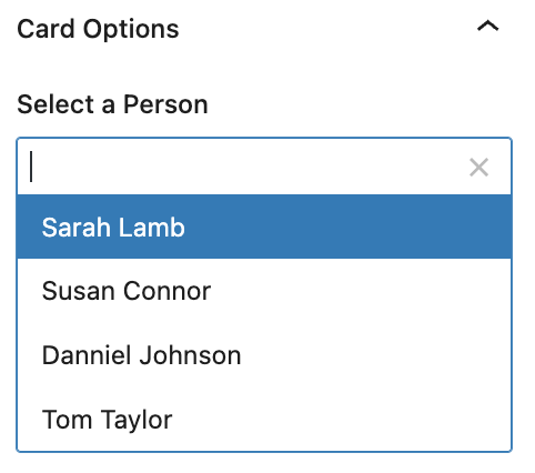 card options