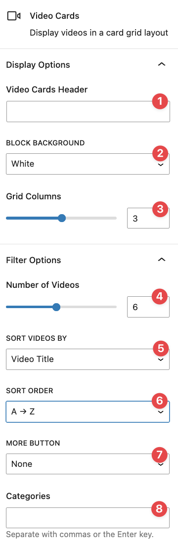 Video card display options