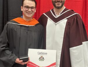 Dylan Léveillé and Jason Jaskolka at Convocation 2024