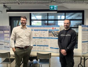 Jason Jaskolka and Robin Theveniaut with his poster "Integrating Human Factors in the Design of Secure Software Architectures."