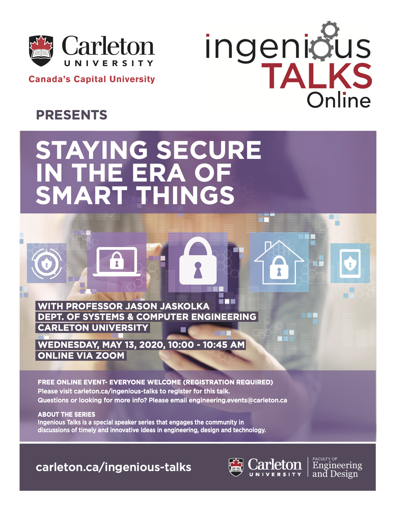 Ingenious Talks Online: Staying Secure in the Era of Smart Things
