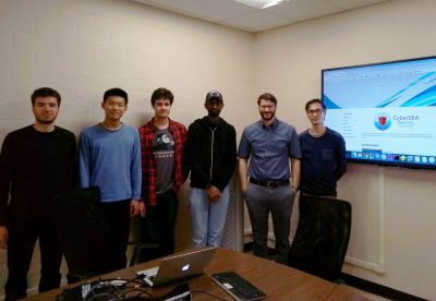 CyberSEA Research Lab members at a group meeting in June 2019