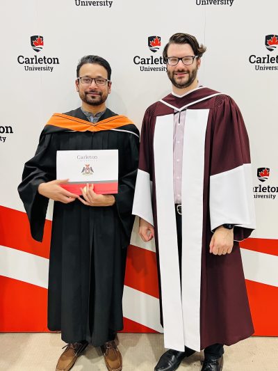Alvi Jawad and Jason Jaskolka at Convocation 2022