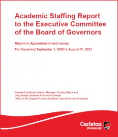 Front cover of Academic Staffing Report