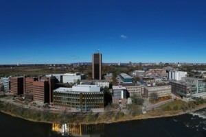 Aerial view of Carleton campus