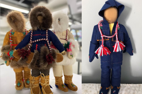 Traditional Dolls made by Sarah Jones in Behchokǫ̀, NWT, Canada