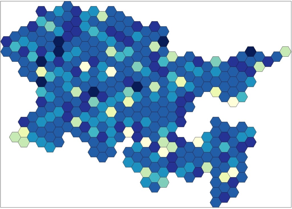 Abstract image of hierarchical spatial grid.