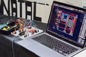 computer with technical program display