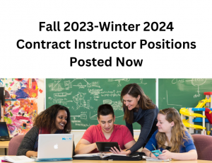 View Quicklink: Fall and Winter Contract Instructor Positions Now Open