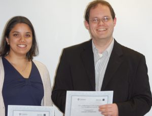 View a larger image of Afshan receiving the TA Excellent Award