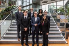 Carleton's student team with the Governor