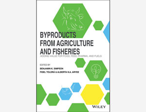 book cover with green yellow blue hexigons cu_people_job_titled byproducts from agriculture and fisheries