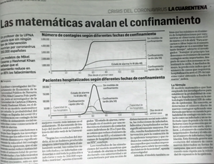 photo of newspaper article in spanish