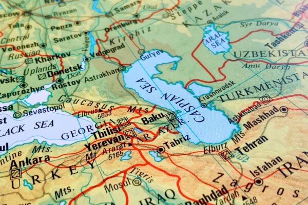 Map of the Caspian Sea