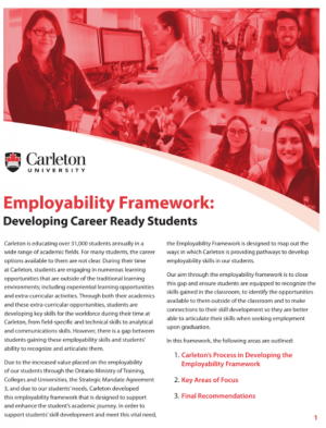 Employability framework for download