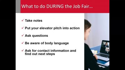 Thumbnail for: How to Prepare for a Job Fair (for 3rd and 4th year students)