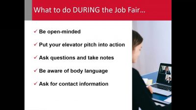 Thumbnail for: How to Prepare for a Job Fair (for 1st and 2nd year students)