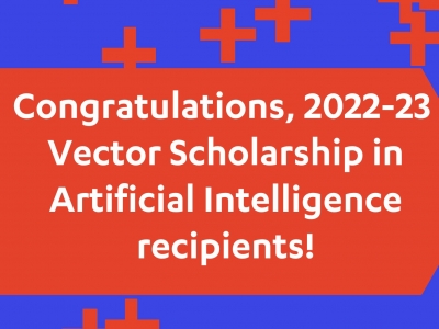 Photo for the news post: Engineering students receive prestigious Vector Scholarship in Artificial Intelligence