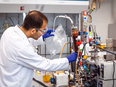 A scientist converts brewing wastewater into biogas