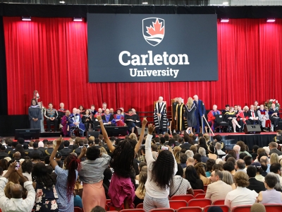 Photo for the news post: Honouring Ravens at Fall Convocation