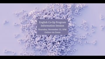 Thumbnail for: English Co-op Program Information Session
