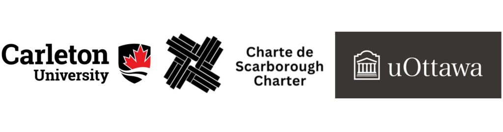 Carleton, Scarborough Charter and U of Ottawa logos. 