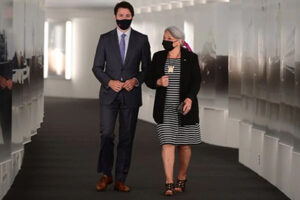 Prime Minister Justin Trudeau and Governor General Mary Simon