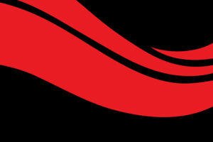 Black background image with Carleton branded red wave moving from left to right