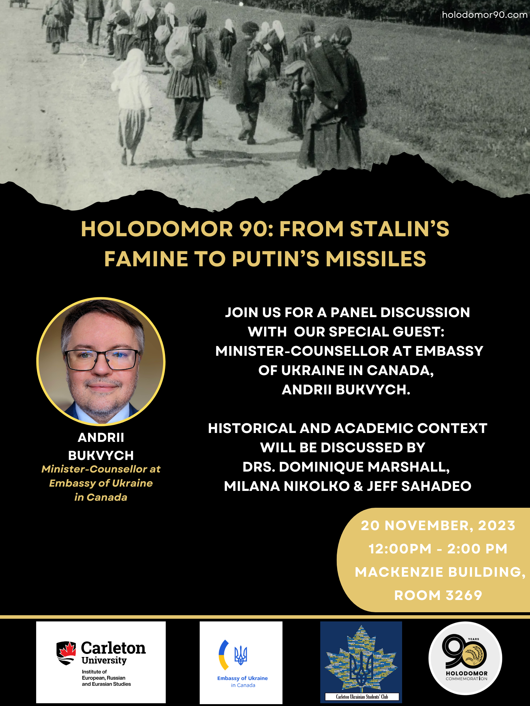 Poster for EURUS Event Holodomor 90