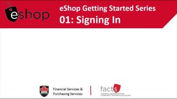 Thumbnail for: 01: Signing In