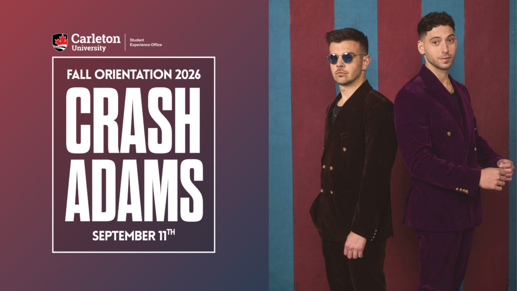 Both members of Crash Adams standing back-to-back.