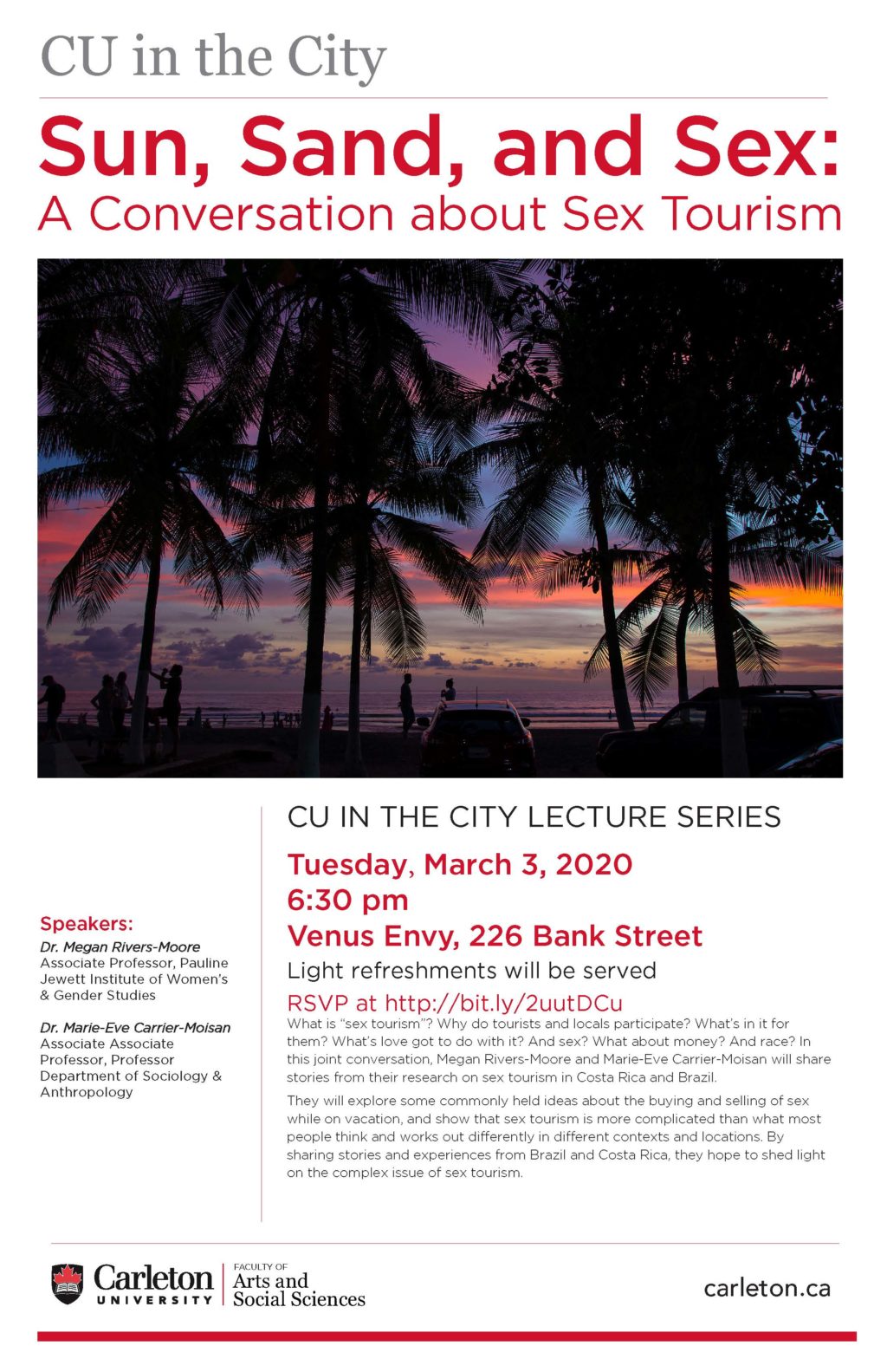 CU in the City – Sun, Sand, and Sex: A Conversation about Sex Tourism -  Faculty of Arts & Social Sciences