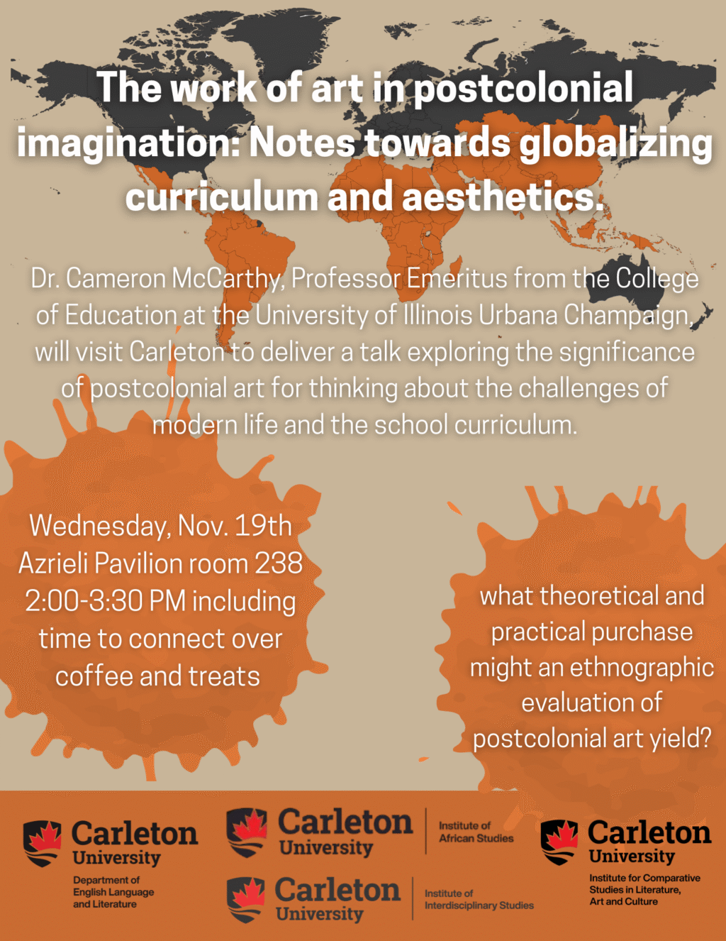 McCarthy Lecture Nov. 19