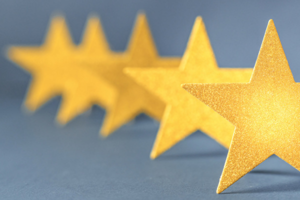 Five gold stars