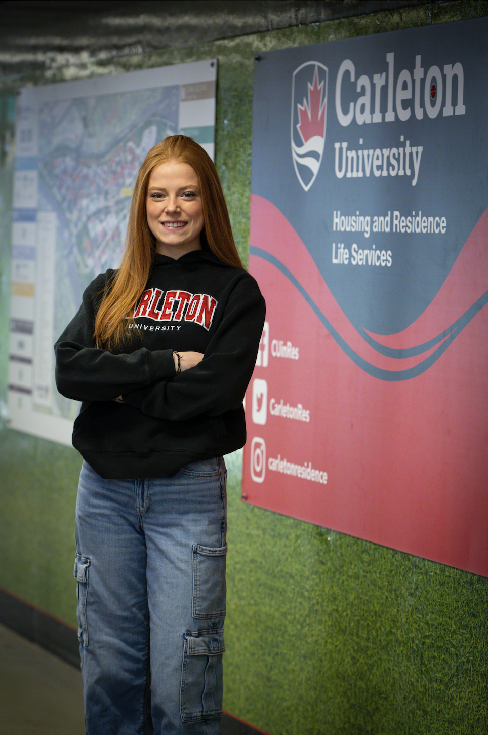 FASS Student Ambassador with Carleton sweater