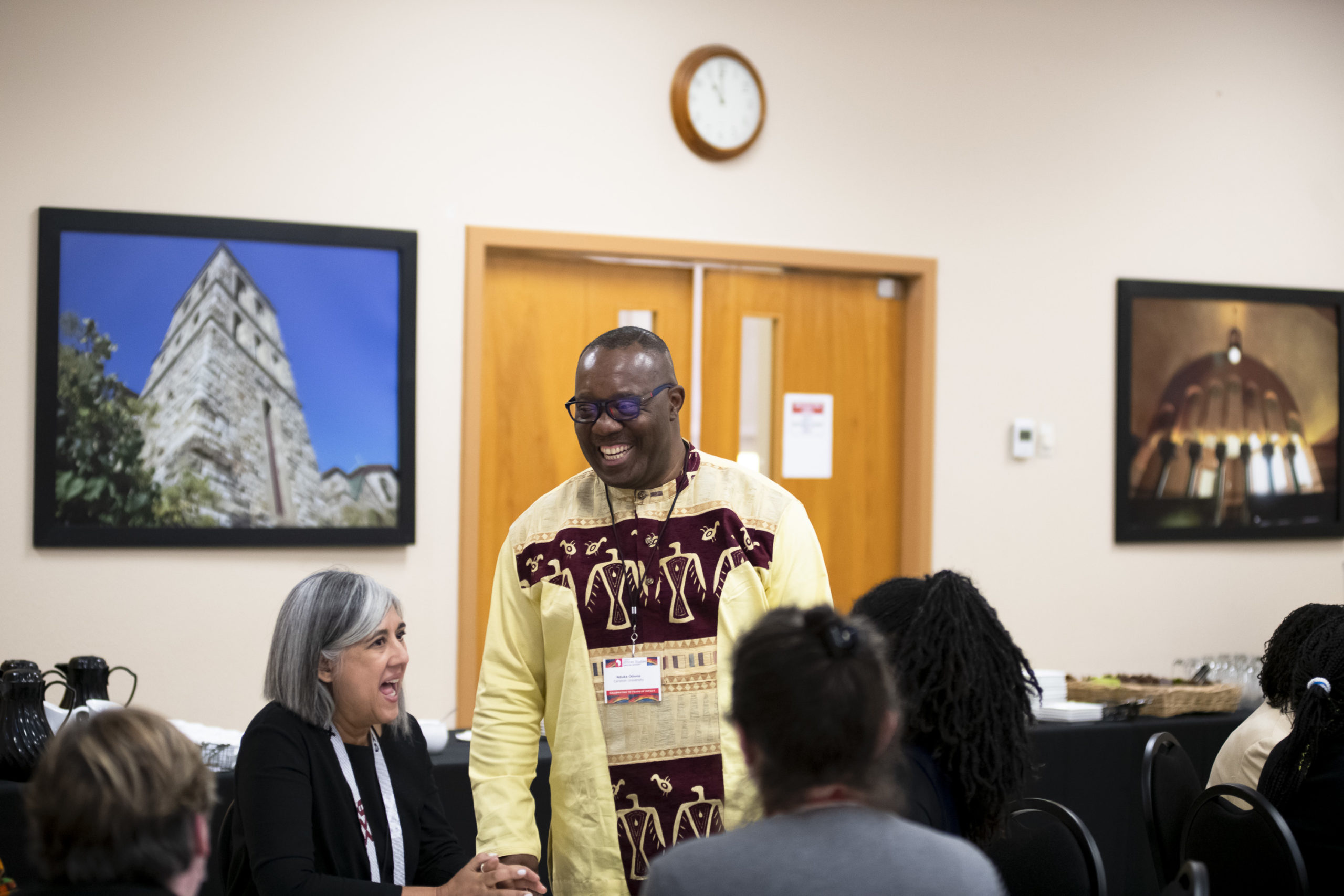 Canada 150 Research Chair Professor Shireen Hassim and Professor Nduka Otiono