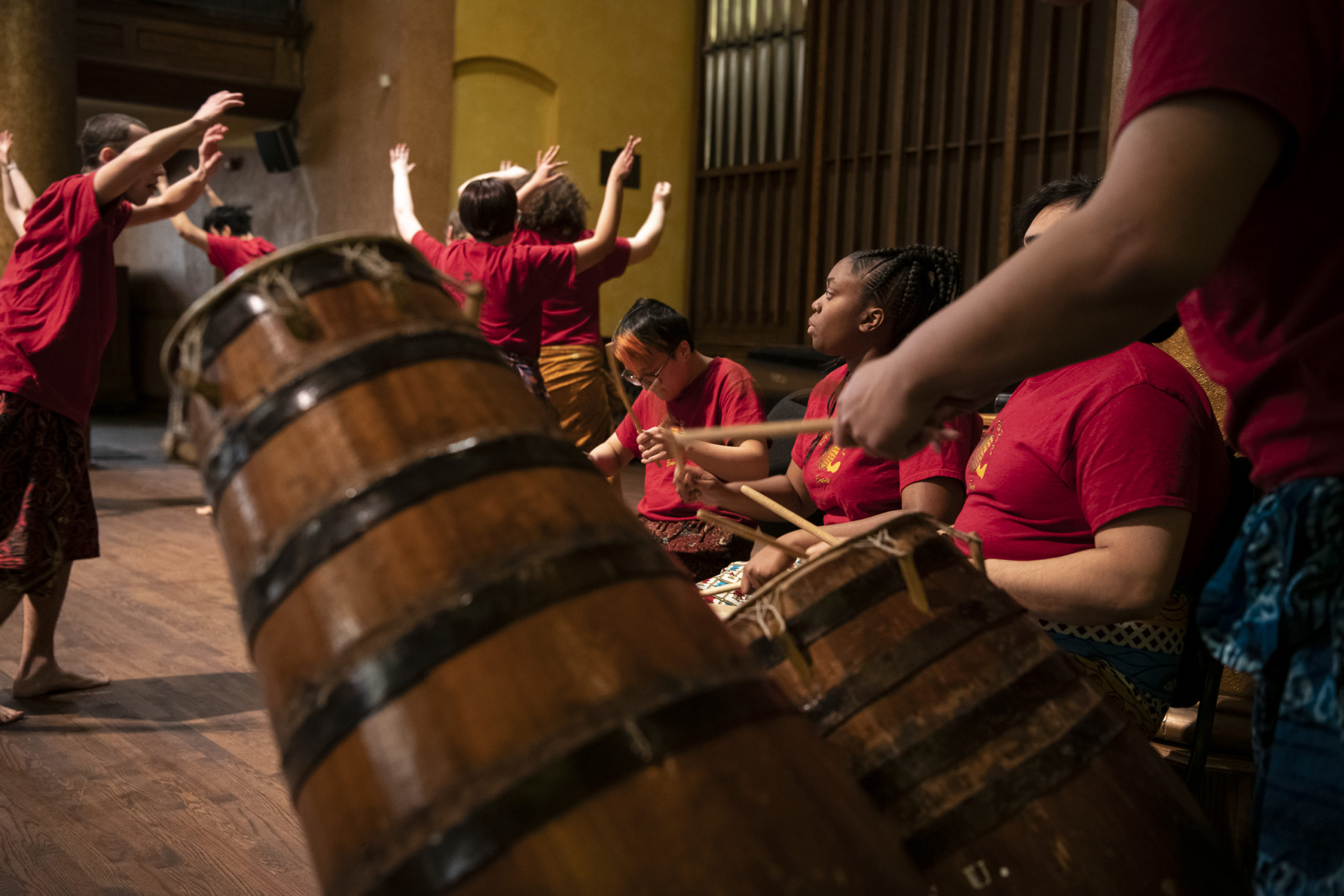 Drummers and dancers