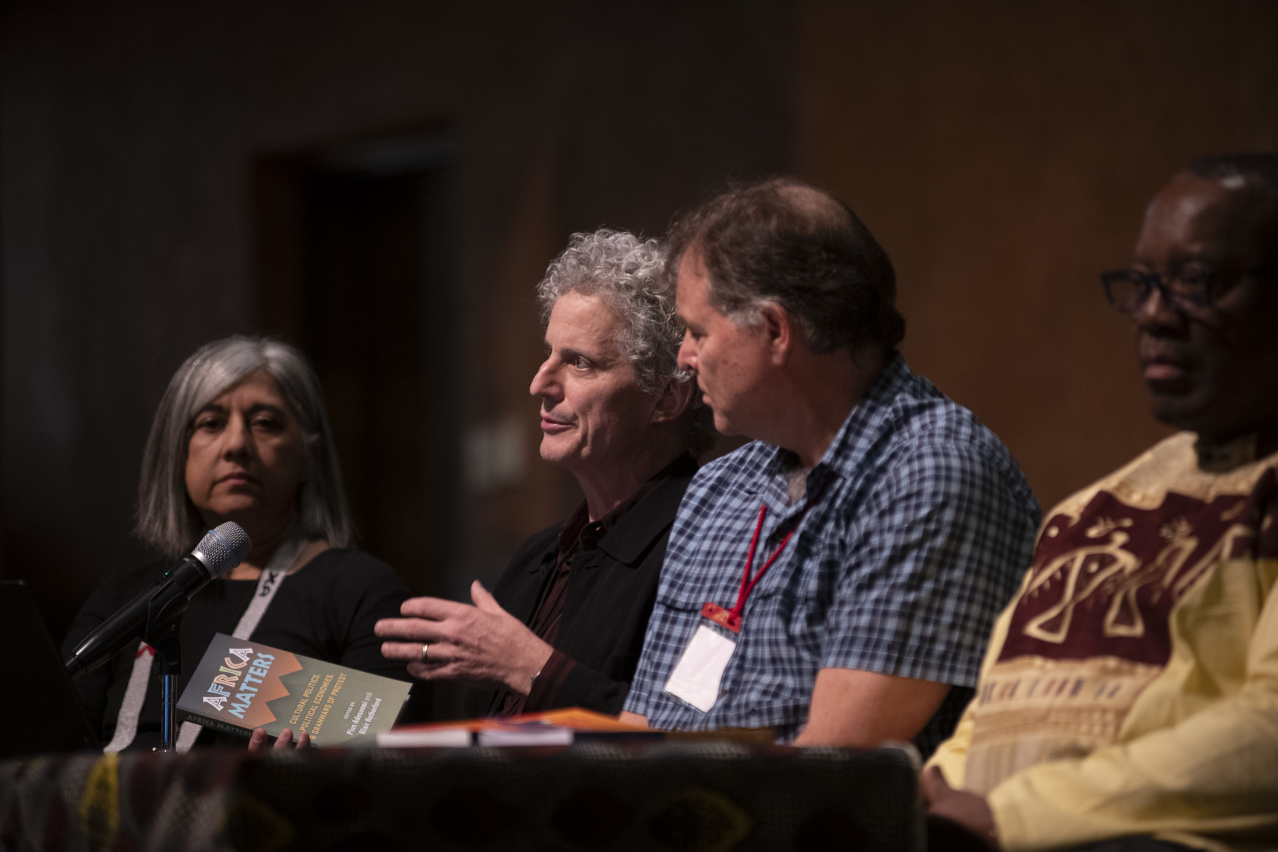 Professor Rutherford discussing his co-edited collection with the late Dr. Pius Adesanmi, titled Africa Matters – Cultural politics, political economies and grammars of protest