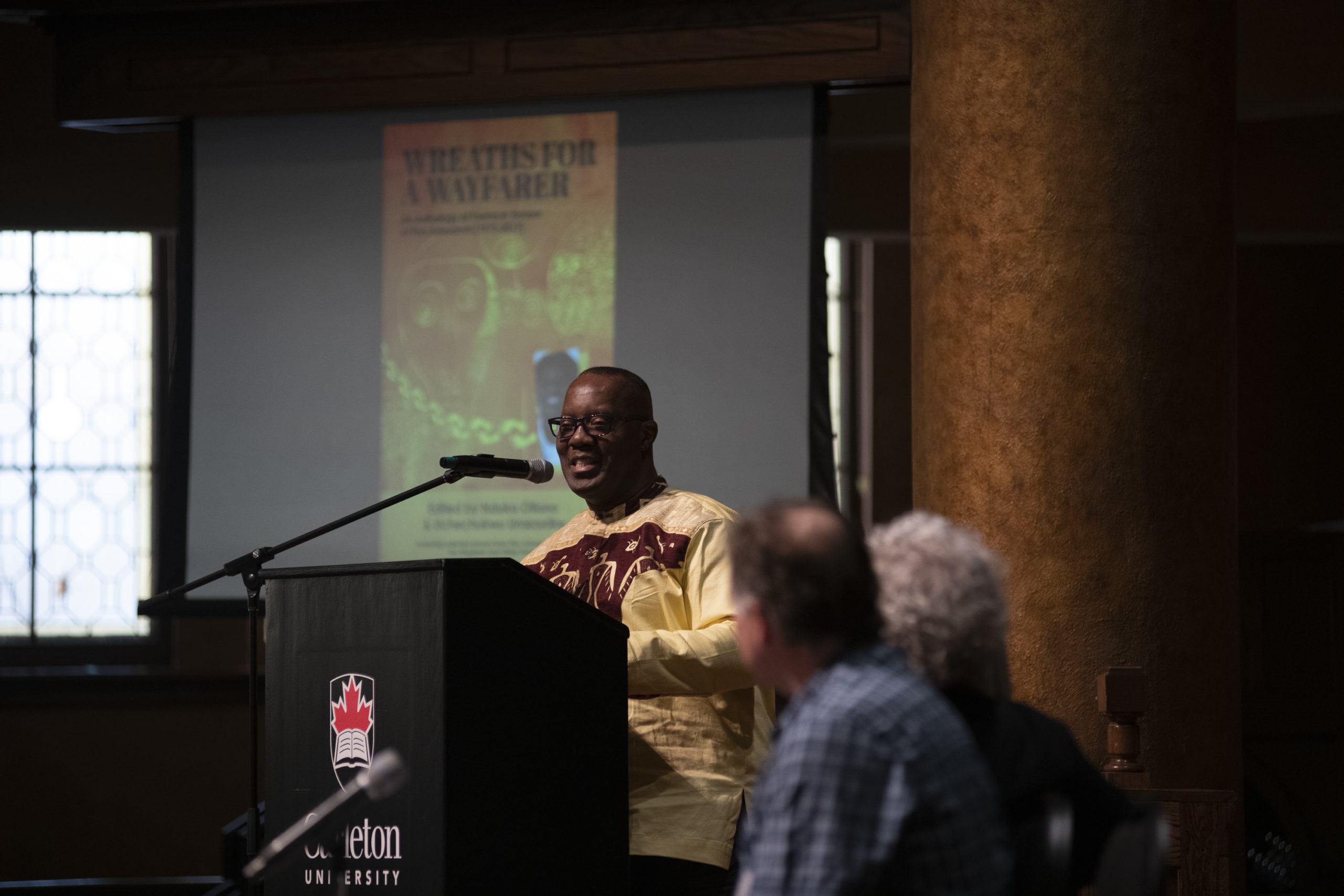 Professor Otiono discusses his poetry anthology Wreaths for the Wayfarer, in honour of the late Dr. Pius Adesanmi (former IAS Director)
