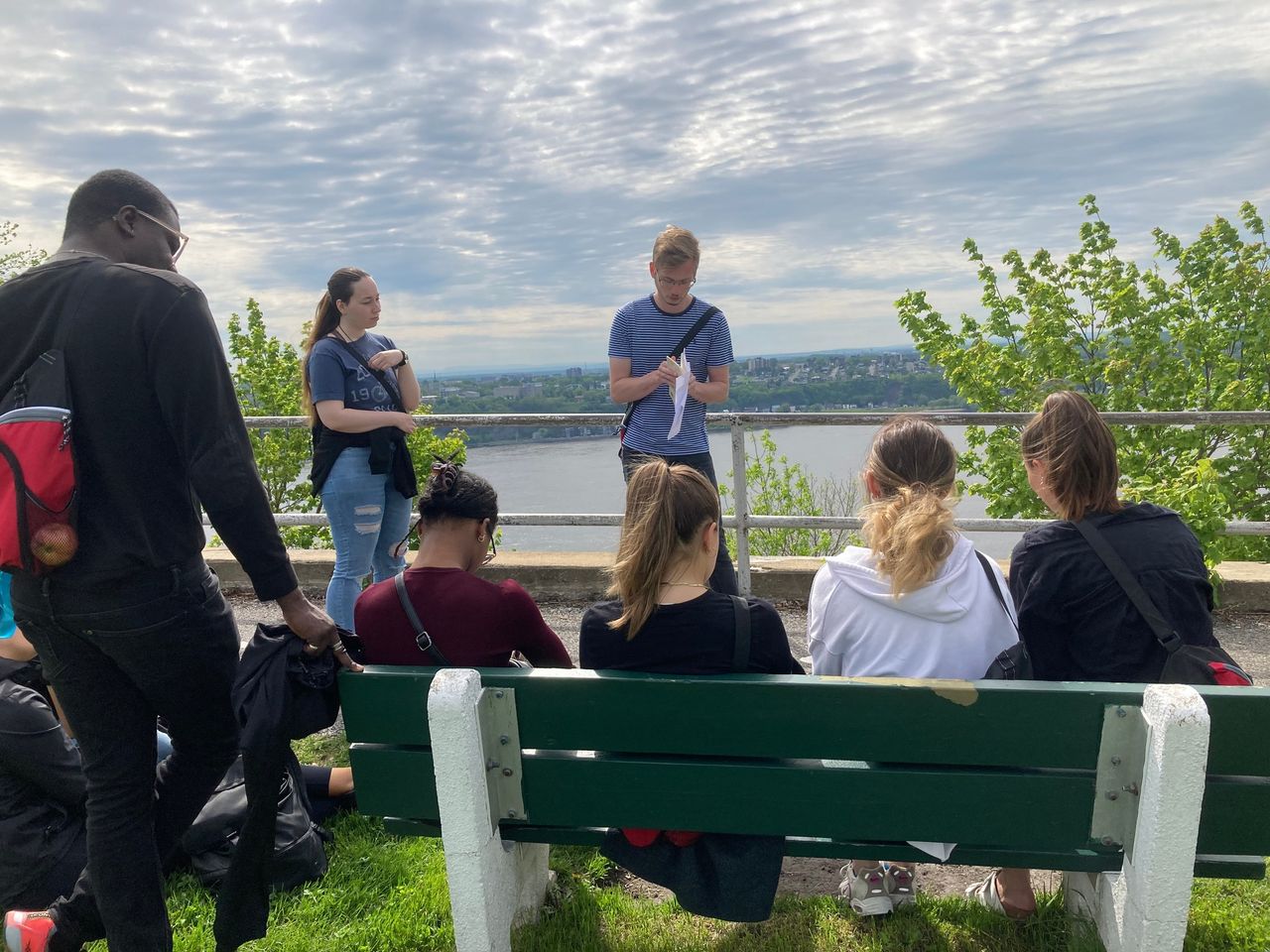 students visiting Quebec City