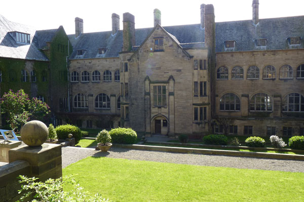 A building on the campus of Bangor University